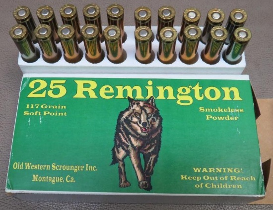 Old Western Scrounger 25 Remington Ammunition