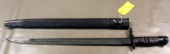 Remington Bayonet for 1917 Enfield Rifle in Scabbard