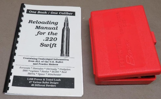 220 Swift Reloading Dies and Manual