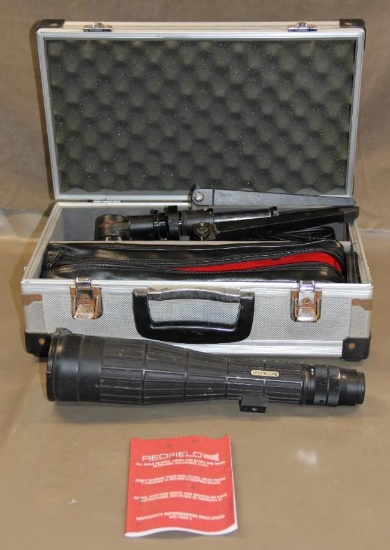 Redfield Spotting Scope with Tripod and Accessories in Case