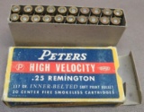 Peters 25 Remington Ammunition