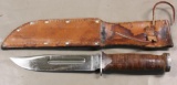 WWII Robeson Shur Edge Fight Knife in Scabbard