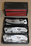 Three New Counterfeit Spyderco Steel Folding Knives