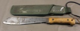 British Golok Machete in Sheath