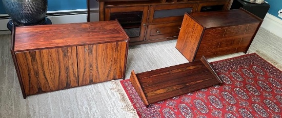 Two Stunning Rosewood Bar/ Cabinets with Keys