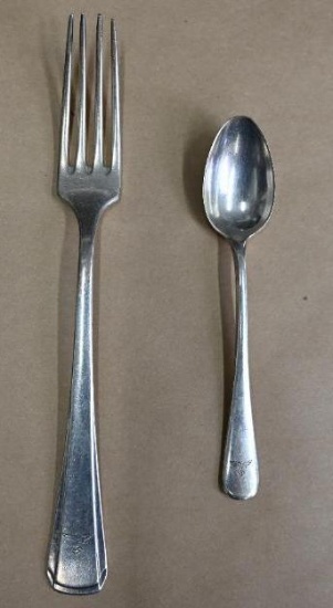 Vintage German Marked Fork & Spoon