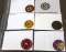 6 Small Event or Rank Patches Including 1947 Felt Shoreland Get-Together Patch