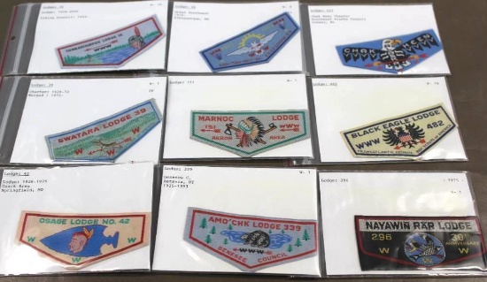 9 Woven Fabric Pocket or Shoulder Patches
