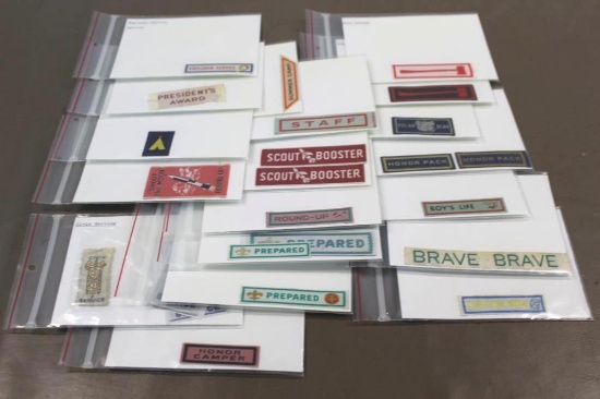 Collection of Early BSA Woven Fabric Label Patches