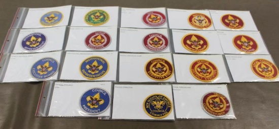 18 BSA Administrative Patches from 1970s Forward