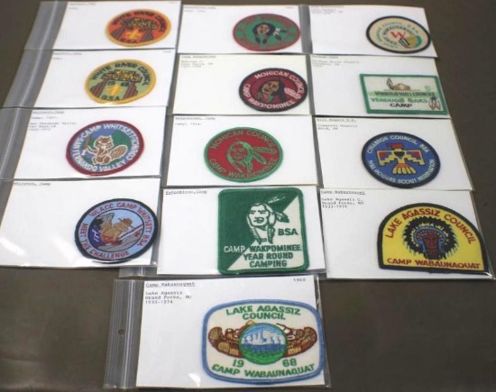 13 BSA Scouting Camp Patches