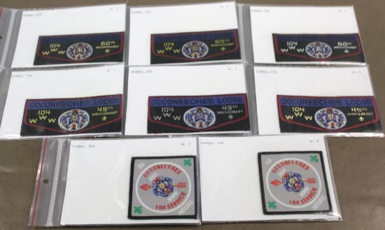 8 Occoneechee Council Patches