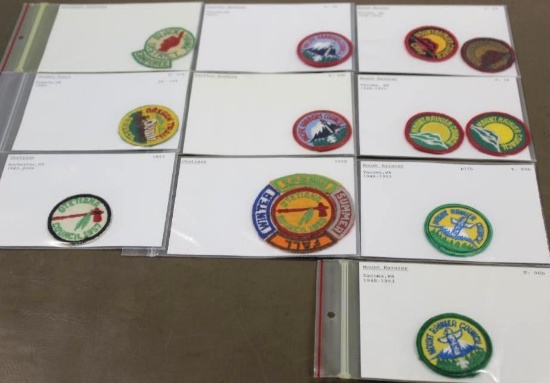 12 Small BSA Council Patches and Some Accessory Patches