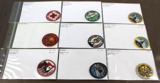 9 Small BSA Council Patches