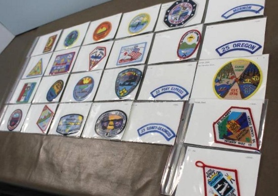 25 BSA Canoe Derby Patches Labeled 2-27