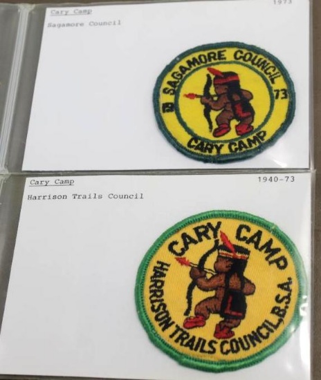 Two BSA Cary Camp Round Patches Dated 1973 or Earlier