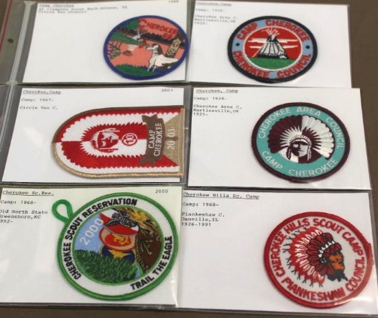6 "Cherokee" Camp Patches