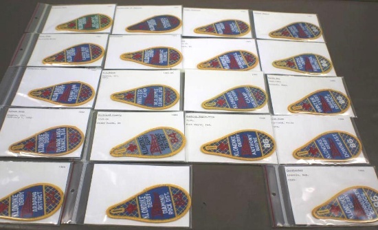 19 Klondike Derby Patches from 1983 to 1986