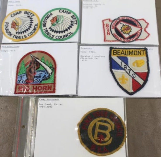 Six Vintage BSA Camp Patches
