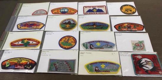 16 Mixed BSA Patches from NJ and CA Councils