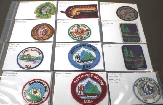 12 Great Vintage BSA Camp Patches