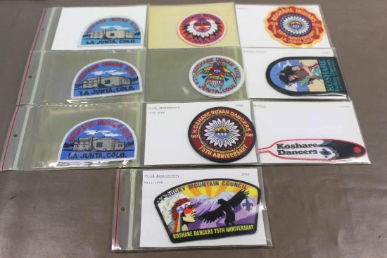 10 Koshare Indian Kiva, La Junta, Colorado Patches