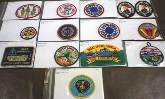 13 BSA Council Event Patches from 1960s-1990s