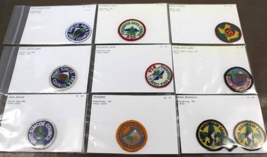 10 Small BSA Council Patches