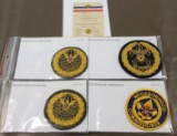 BSA Neighborhood Commissioner Patches and Card Including Bullion Patch
