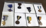 Eight Collectible Scouting Trail Medals