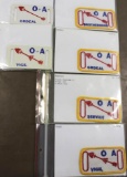 Six O of A 1970s Era Belt Patches and Leathers
