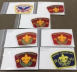Seven Regional Council Patches Dated 1970s-1980s