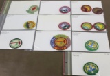 12 Small BSA Council Patches and Some Accessory Patches