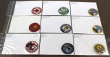 9 Small BSA Council Patches