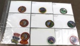 9 Small BSA Council Patches with some Accessory Patches