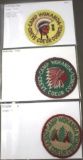 Three Early Camp Wodanda BSA Patches