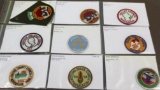 9 Vintage BSA Council Patches