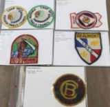 Six Vintage BSA Camp Patches