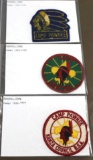 Three Early Camp Pawnee Patches Dated Pre-1954