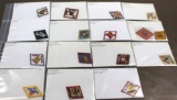 15 Mixed Diamond-Shaped BSA Patches
