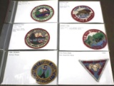 Six Early BSA Camp Patches in Soft Embroidered Fabric Style