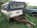 1970's Ford Custom Pickup Bed Trailer with Topper