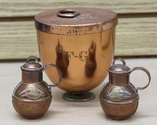 Martin's Guernsey Cream Containers and Pedestal Jar with Lid No. 11 ...