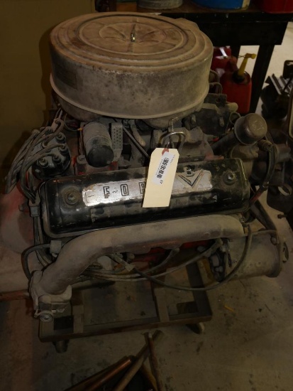 1950's Ford Engine with Stand