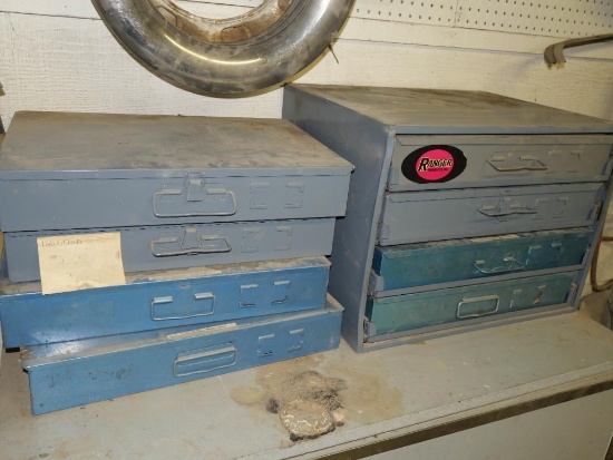 Eight Metal Hardware Organizers