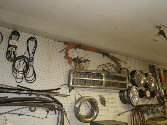 Huge lot of Vintage Chrome Car Parts