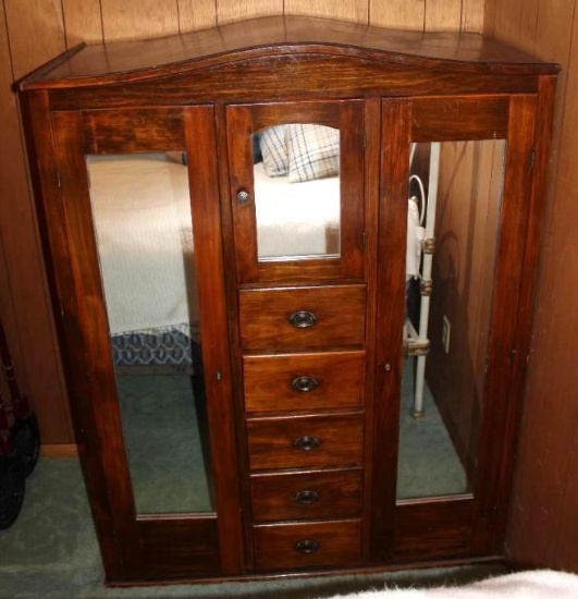 Gorgeous Dark Wood Wardrobe Cabinet