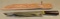 Beautiful Large Fixed Blade Knife in Leather Sheath