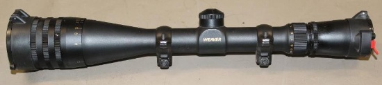 4X-16x42 Weaver Riflescope with Rings and Butler Creek Cap