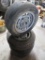 Four Hole Aluminum Rims and Tires